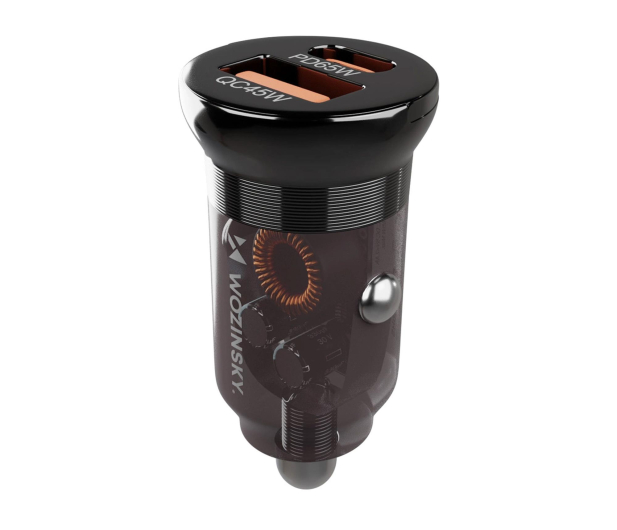 Wozinsky Ładowarka 65W samochodowa USB-C PD 65W / USB-A  45W QC 3.0 c - 1487880 - zdjęcie